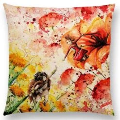 Studio Ghibli Watercolor Throw Pillow Cover -Ghibli productimage417978506 2nd