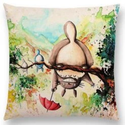 Studio Ghibli Watercolor Throw Pillow Cover -Ghibli productimage417978520 2nd