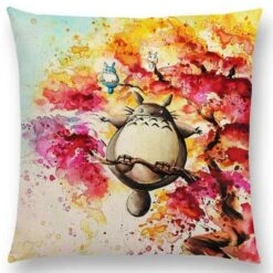 Studio Ghibli Watercolor Throw Pillow Cover -Ghibli productimage417978530 2nd