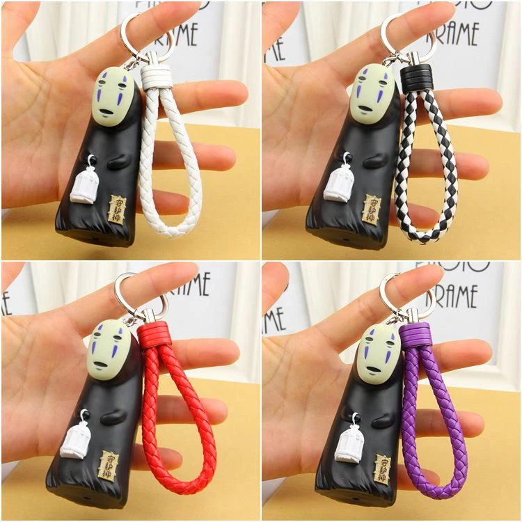 Spirited Away No Face Kaonashi Figure KeyChain 1 Spirited Away No Face Kaonashi Figure KeyChain