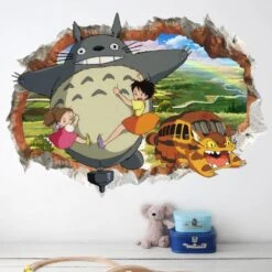 My Neighbor Totoro Colorful 3D Wallpaper -Ghibli productimage705429832 2nd