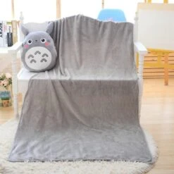 My Neighbor Totoro Hand Warmer Plush Pillow With Grey Blanket 10 My Neighbor Totoro Hand Warmer Plush Pillow With Grey Blanket -Ghibli productimage970749050 2nd