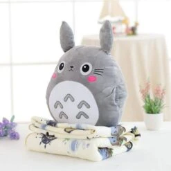 My Neighbor Totoro Hand Warmer Plush Pillow With Coloring Blanket -Ghibli productimage996456392 2nd 1