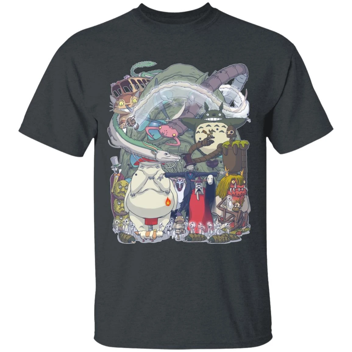 Ghibli Highlights Movies Characters Collection T Shirt 4 Ghibli Highlights Movies Characters Collection T Shirt - Image 4