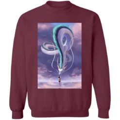Spirited Away – Chihiro Touching Haku Dragon Sweatshirt -Ghibli redirect01022022090159 1 1