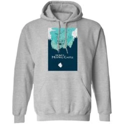 Howl’s Moving Castle Blue Tone Art Hoodie