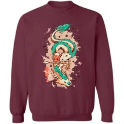 Princess Mononoke On The Dragon Sweatshirt -Ghibli redirect03302021150322 3 1