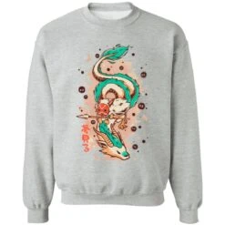 Princess Mononoke On The Dragon Sweatshirt -Ghibli redirect03302021150322 9