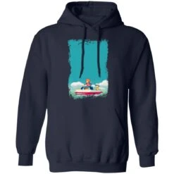 Ponyo And Sosuke On Boat Hoodie -Ghibli redirect04022021150452 3 1