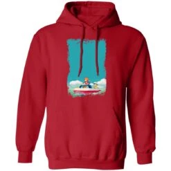 Ponyo And Sosuke On Boat Hoodie -Ghibli redirect04022021150452 8