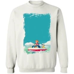 Ponyo And Sosuke On Boat Sweatshirt -Ghibli redirect04032021020458 1 1
