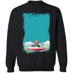 Ponyo And Sosuke On Boat Sweatshirt -Ghibli redirect04032021020458 2