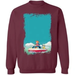 Ponyo And Sosuke On Boat Sweatshirt -Ghibli redirect04032021020458 3