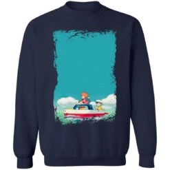 Ponyo And Sosuke On Boat Sweatshirt -Ghibli redirect04032021020458 4 1