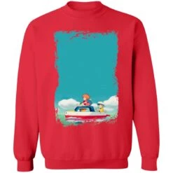 Ponyo And Sosuke On Boat Sweatshirt -Ghibli redirect04032021020458 5