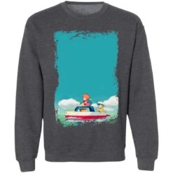 Ponyo And Sosuke On Boat Sweatshirt -Ghibli redirect04032021020458 6