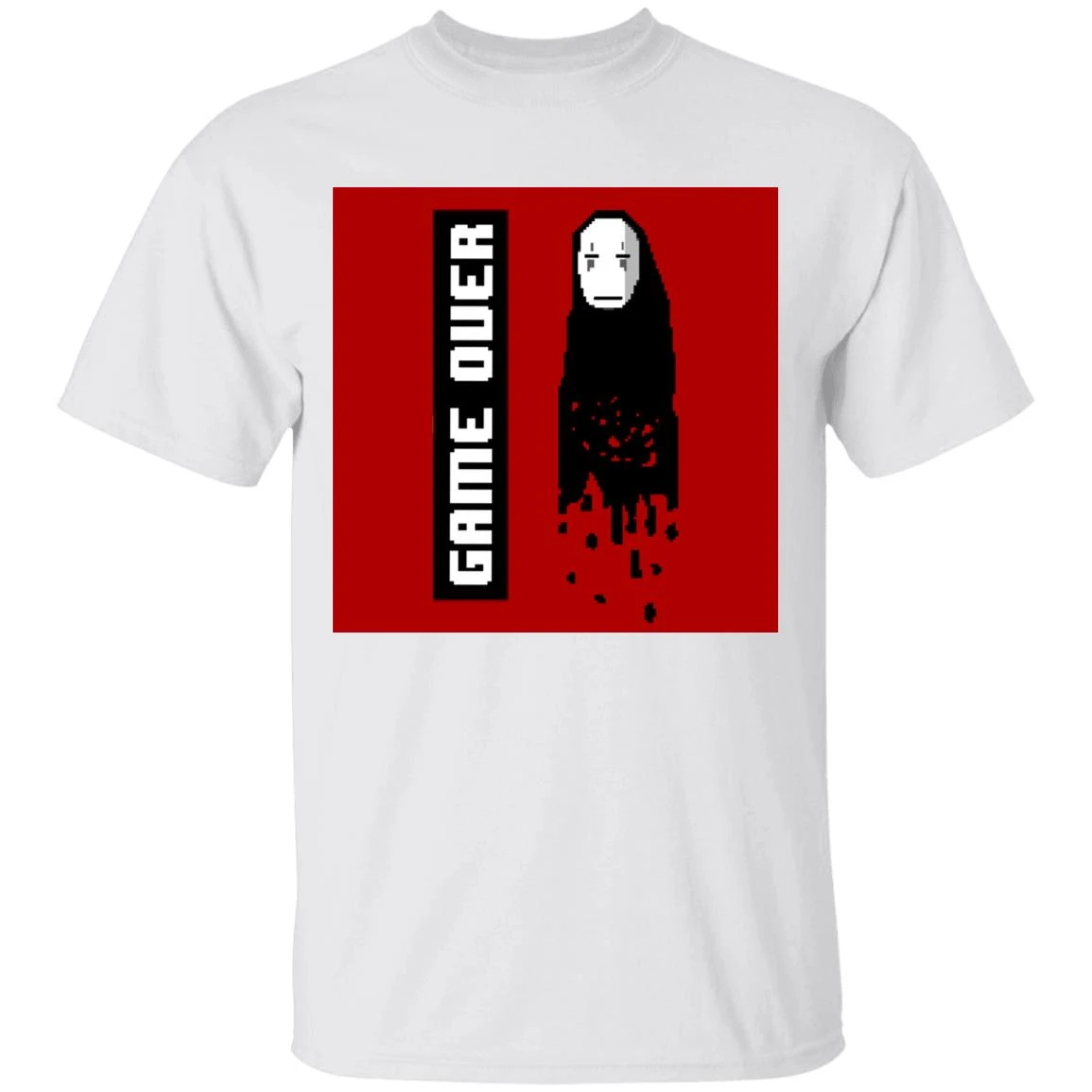 Spirited Away No Face 8 BIT Game Over T Shirt 2 Spirited Away No Face 8 BIT Game Over T Shirt - Image 2