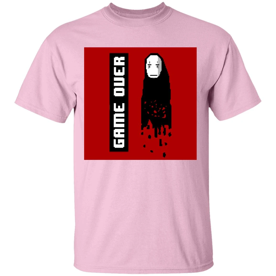 Spirited Away No Face 8 BIT Game Over T Shirt 14 Spirited Away No Face 8 BIT Game Over T Shirt - Image 14
