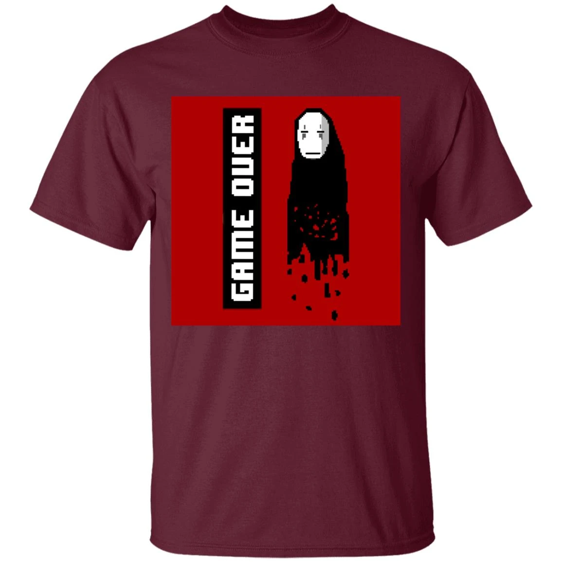 Spirited Away No Face 8 BIT Game Over T Shirt 15 Spirited Away No Face 8 BIT Game Over T Shirt - Image 15