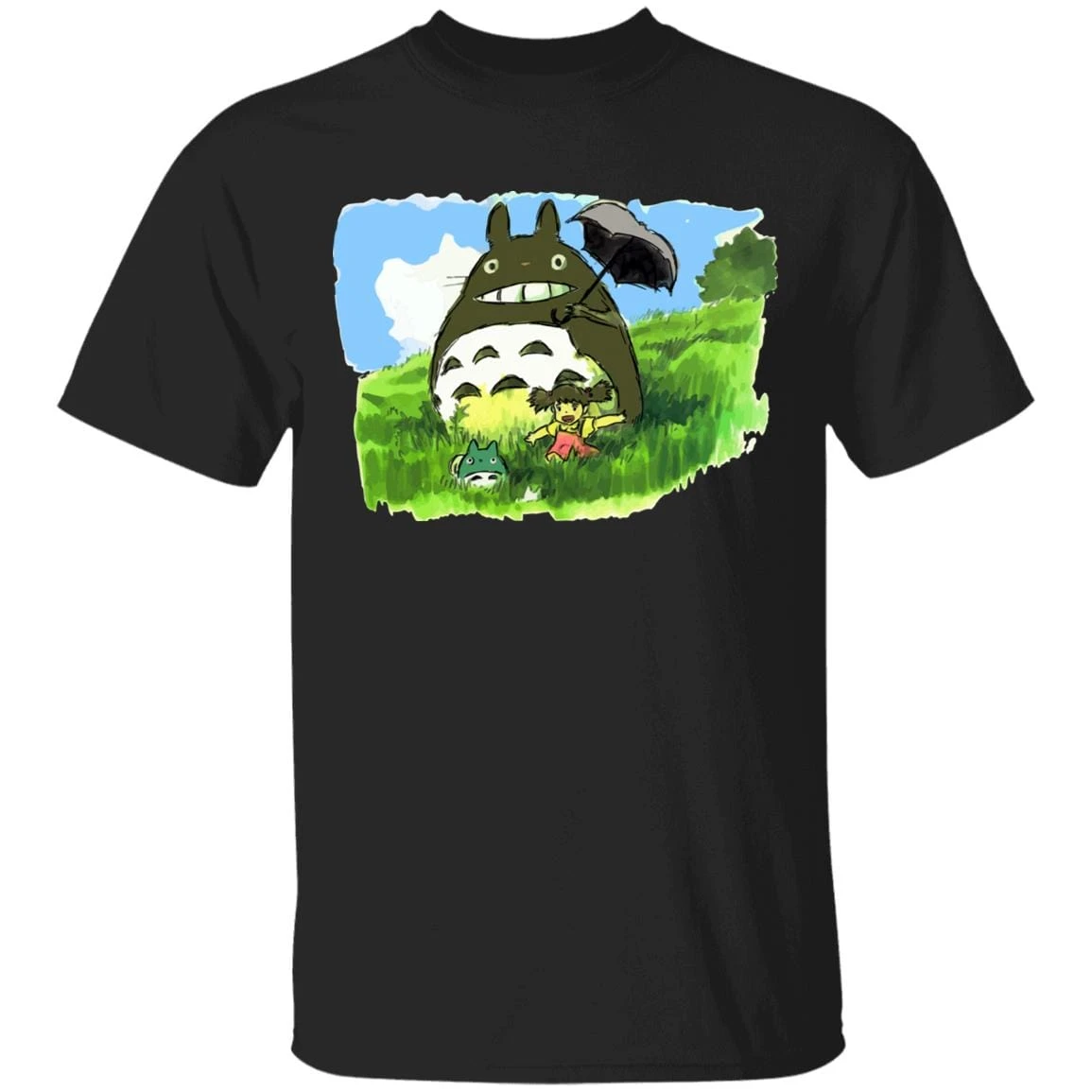 My Neighbor Totoro WaterColor T Shirt Unisex 3 My Neighbor Totoro WaterColor T Shirt Unisex - Image 3
