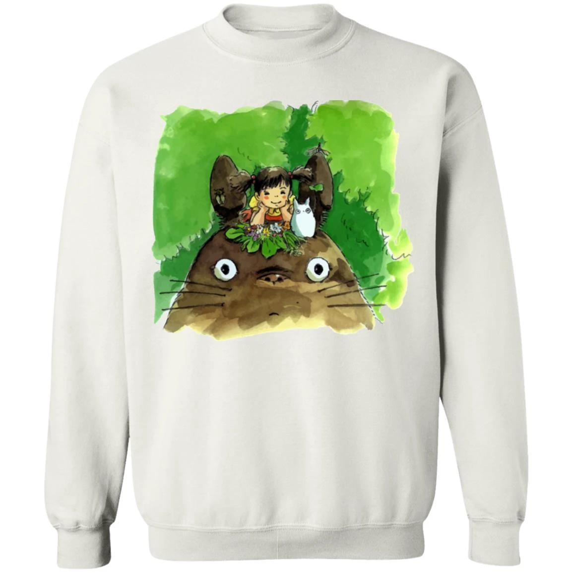 My Neighbor Totoro & Mei Water Color Art Sweatshirt 11 My Neighbor Totoro & Mei Water Color Art Sweatshirt - Image 11