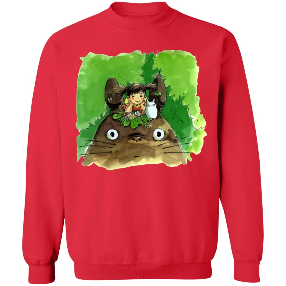 My Neighbor Totoro & Mei Water Color Art Sweatshirt 6 My Neighbor Totoro & Mei Water Color Art Sweatshirt - Image 6
