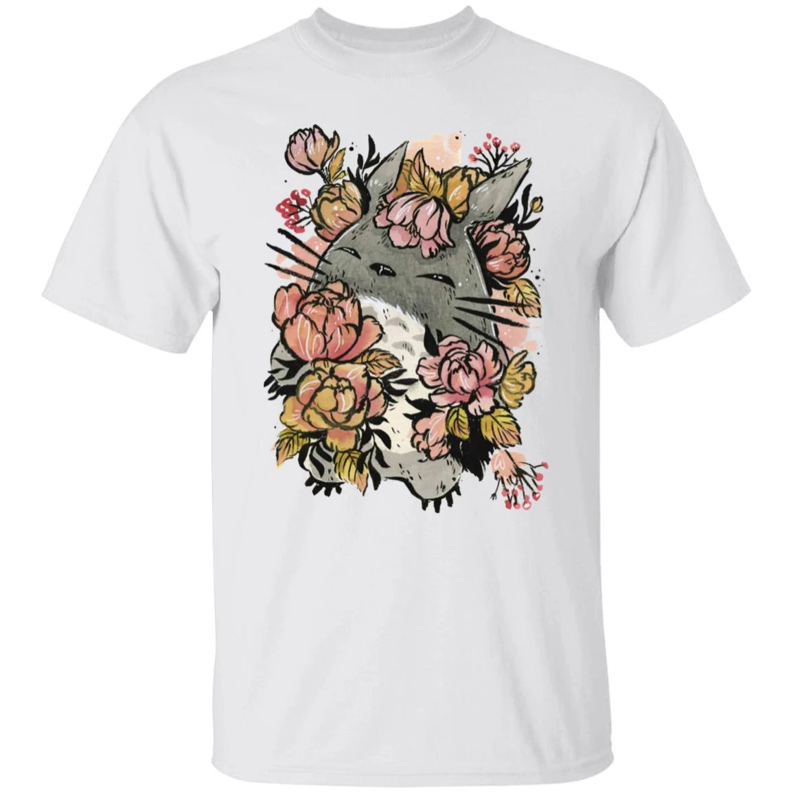 Totoro By The Flowers T Shirt 18 Totoro By The Flowers T Shirt - Image 18