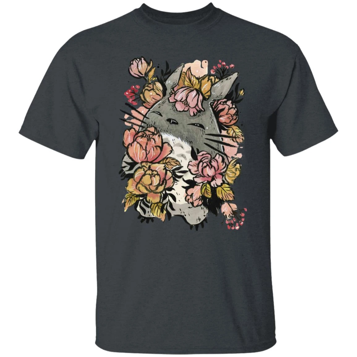Totoro By The Flowers T Shirt 11 Totoro By The Flowers T Shirt - Image 11