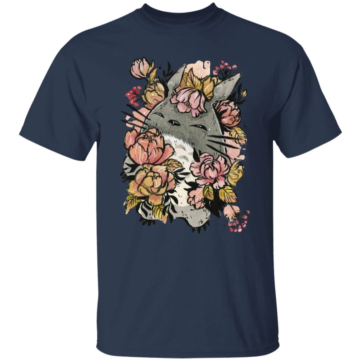 Totoro By The Flowers T Shirt 15 Totoro By The Flowers T Shirt - Image 15