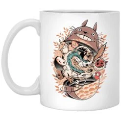 Totoro Daruma And Ghibli Friends Mug