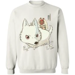 Princess Mononoke And The Wolf Cute Chibi Version Sweatshirt -Ghibli redirect05162021150540 10 1