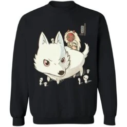 Princess Mononoke And The Wolf Cute Chibi Version Sweatshirt -Ghibli redirect05162021150540 11
