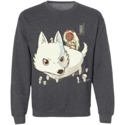 Princess Mononoke And The Wolf Cute Chibi Version Sweatshirt -Ghibli redirect05162021150540 15 1
