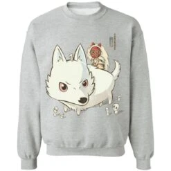 Princess Mononoke And The Wolf Cute Chibi Version Sweatshirt -Ghibli redirect05162021150540 9 1