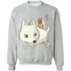 Princess Mononoke And The Wolf Cute Chibi Version Sweatshirt