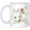 Princess Mononoke And The Wolf Cute Chibi Version Mug