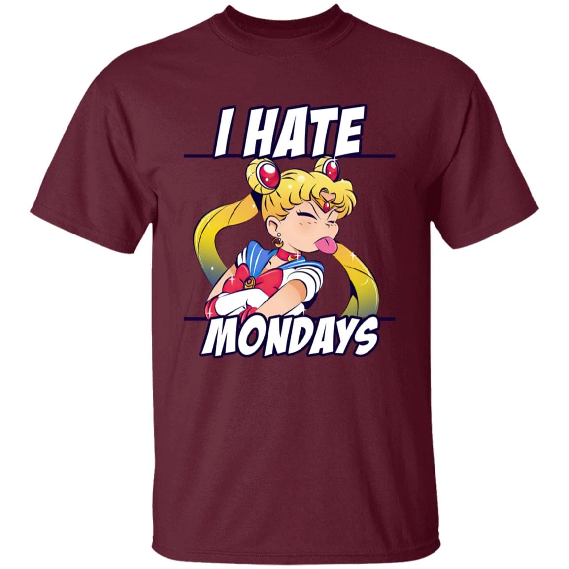 Sailor Moon – I Hate Mondays T Shirt 6 Sailor Moon – I Hate Mondays T Shirt - Image 6