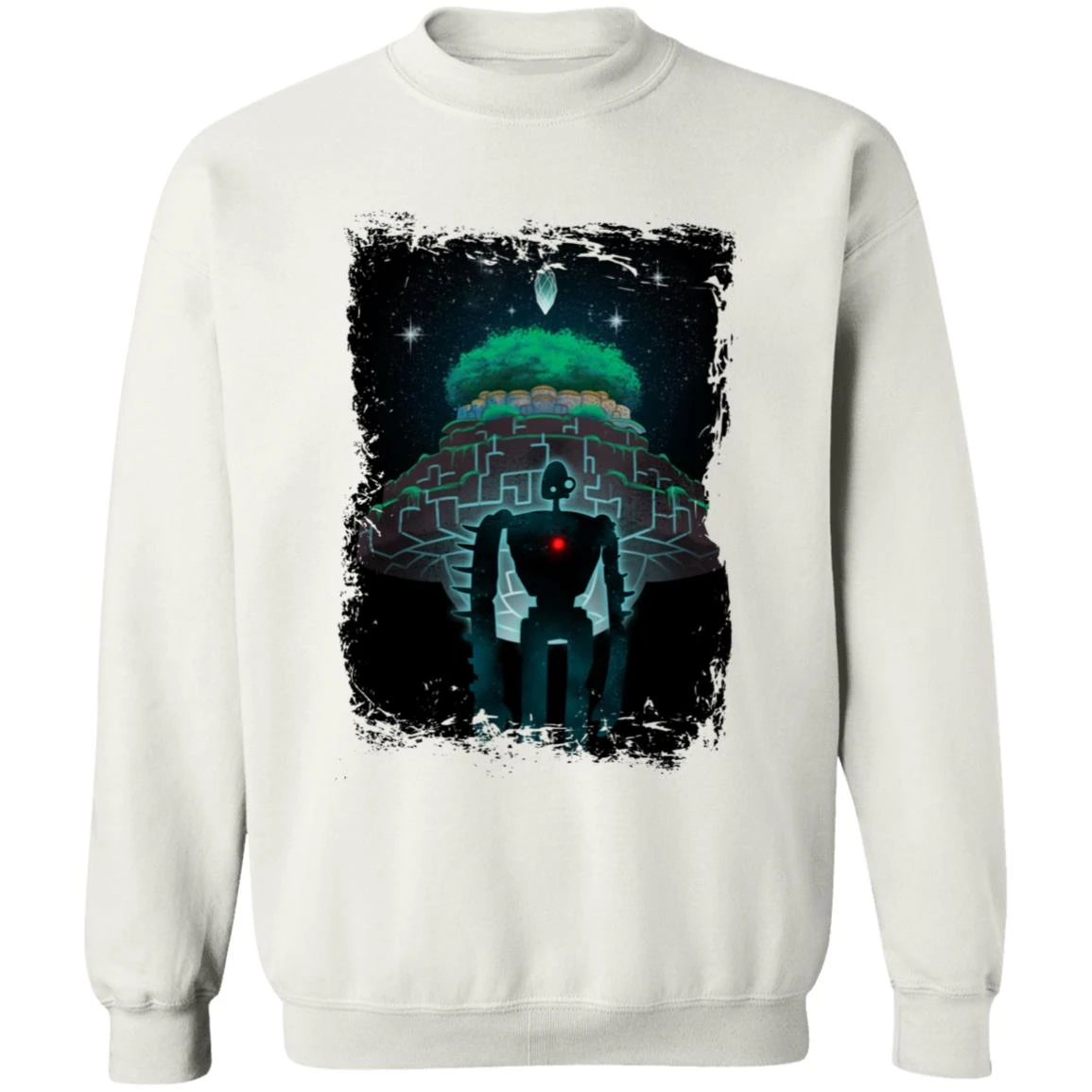 Laputa: Castle In The Sky Night Time Sweatshirt 2 Laputa: Castle In The Sky Night Time Sweatshirt - Image 2