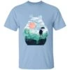 Totoro On The Line Lanscape T Shirt