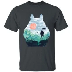 Totoro On The Line Lanscape T Shirt -Ghibli redirect07122021140736 3