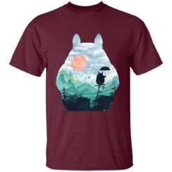 Totoro On The Line Lanscape T Shirt -Ghibli redirect07122021140736 5 1
