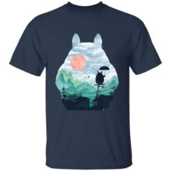 Totoro On The Line Lanscape T Shirt -Ghibli redirect07122021140736 6