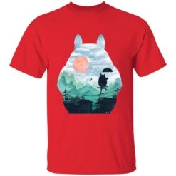 Totoro On The Line Lanscape T Shirt -Ghibli redirect07122021140736 7 1