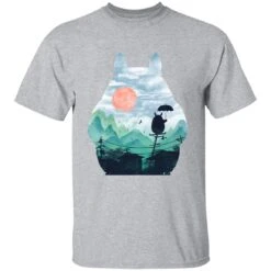 Totoro On The Line Lanscape T Shirt -Ghibli redirect07122021140736 8