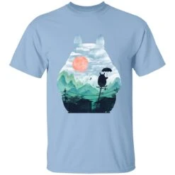 Totoro On The Line Lanscape T Shirt -Ghibli redirect07122021140736 9