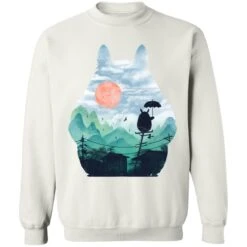 Totoro On The Line Lanscape Sweatshirt -Ghibli redirect07122021140751 10 1
