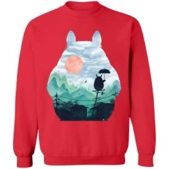 Totoro On The Line Lanscape Sweatshirt -Ghibli redirect07122021140751 14