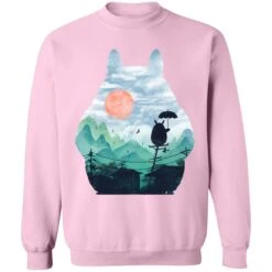 Totoro On The Line Lanscape Sweatshirt -Ghibli redirect07122021140751 17 1