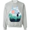 Totoro On The Line Lanscape Sweatshirt