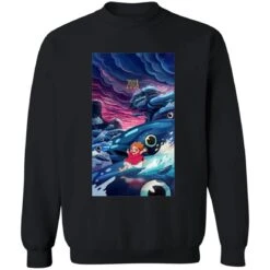 Ponyo 2008 Illustration Sweatshirt -Ghibli redirect09112021070911 2 1